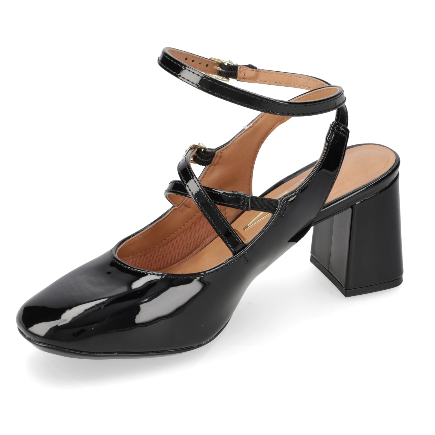 Taco Ancho 7 cm Negro Vizzano 34 / Negro