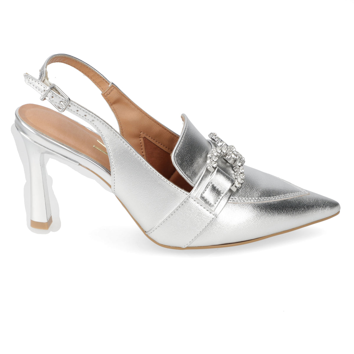 Stiletto 10 cm Plateado Vizzano 34 / Plateado