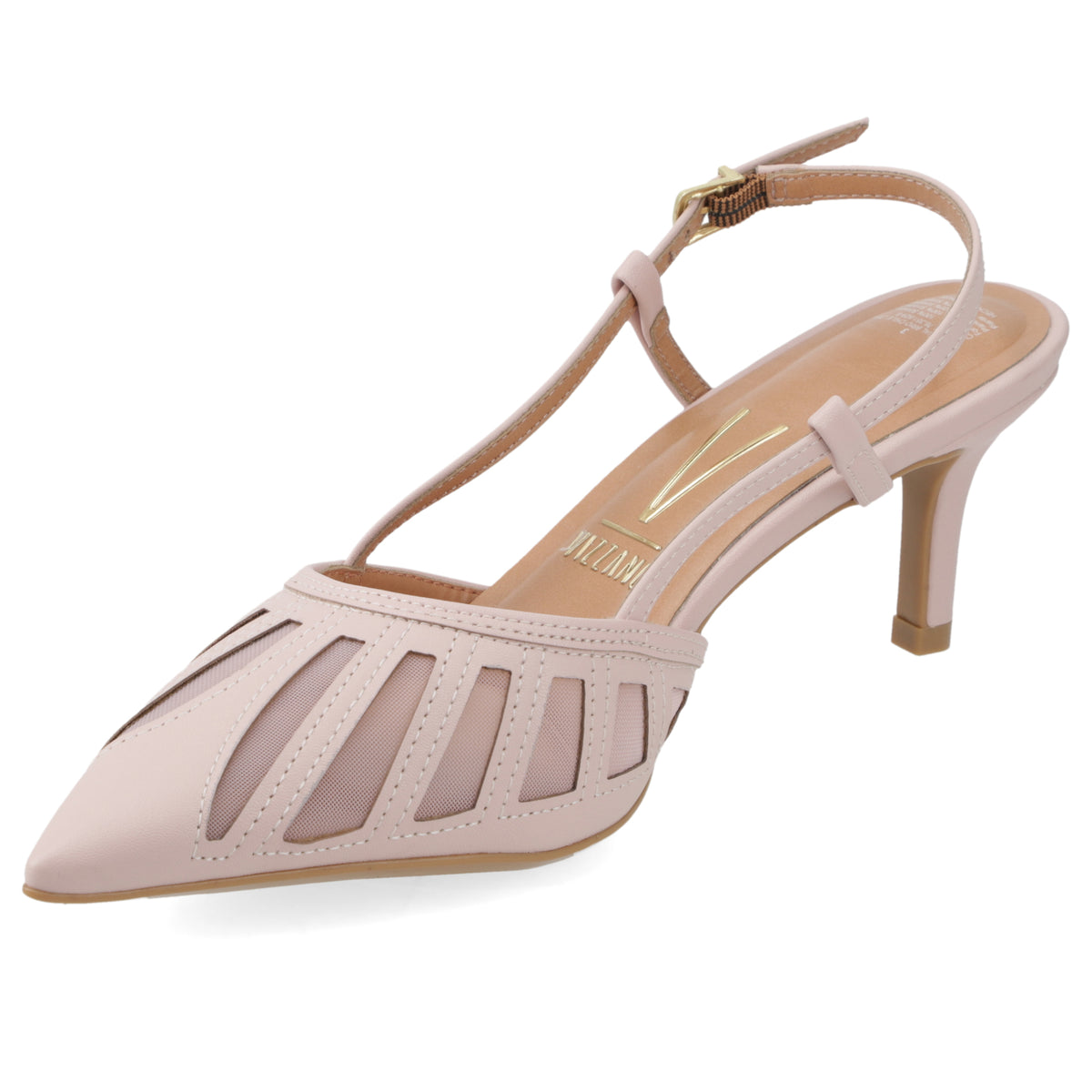 Zapato Mujer Destalonado Calado Rosa Nude 35 / Rosado