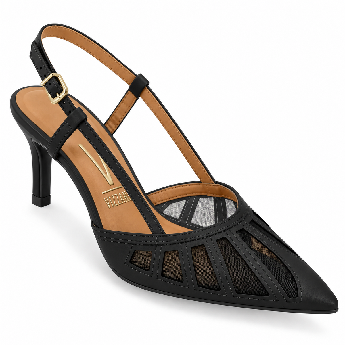Zapato Mujer Destalonado Calado Negro 35 / Negro