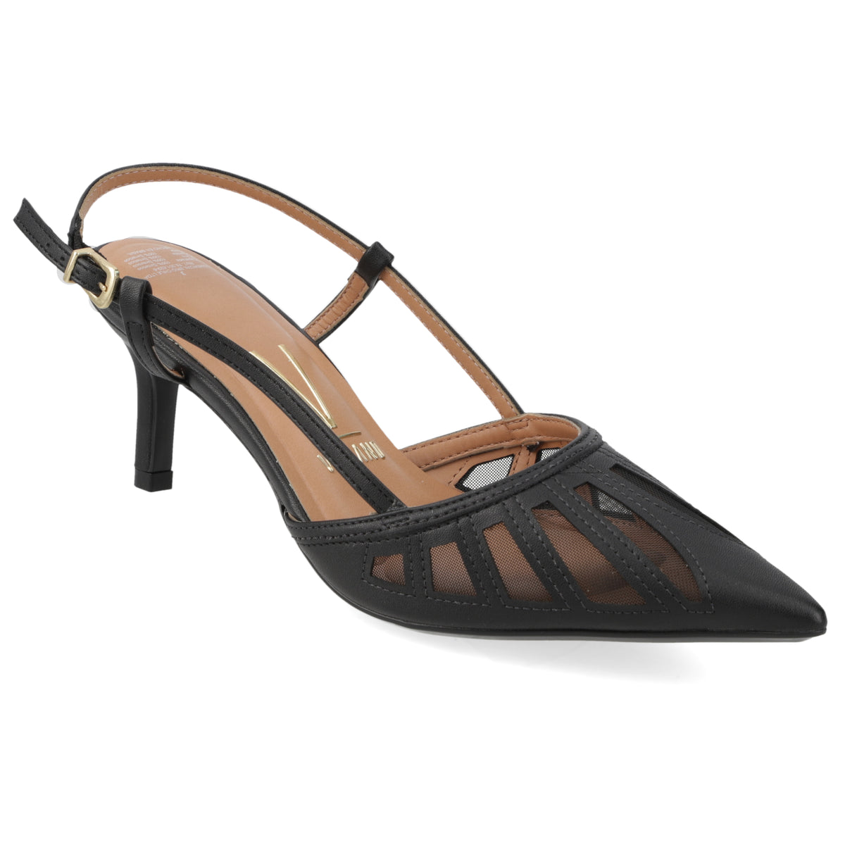 Zapato Mujer Destalonado Calado Negro 35 / Negro
