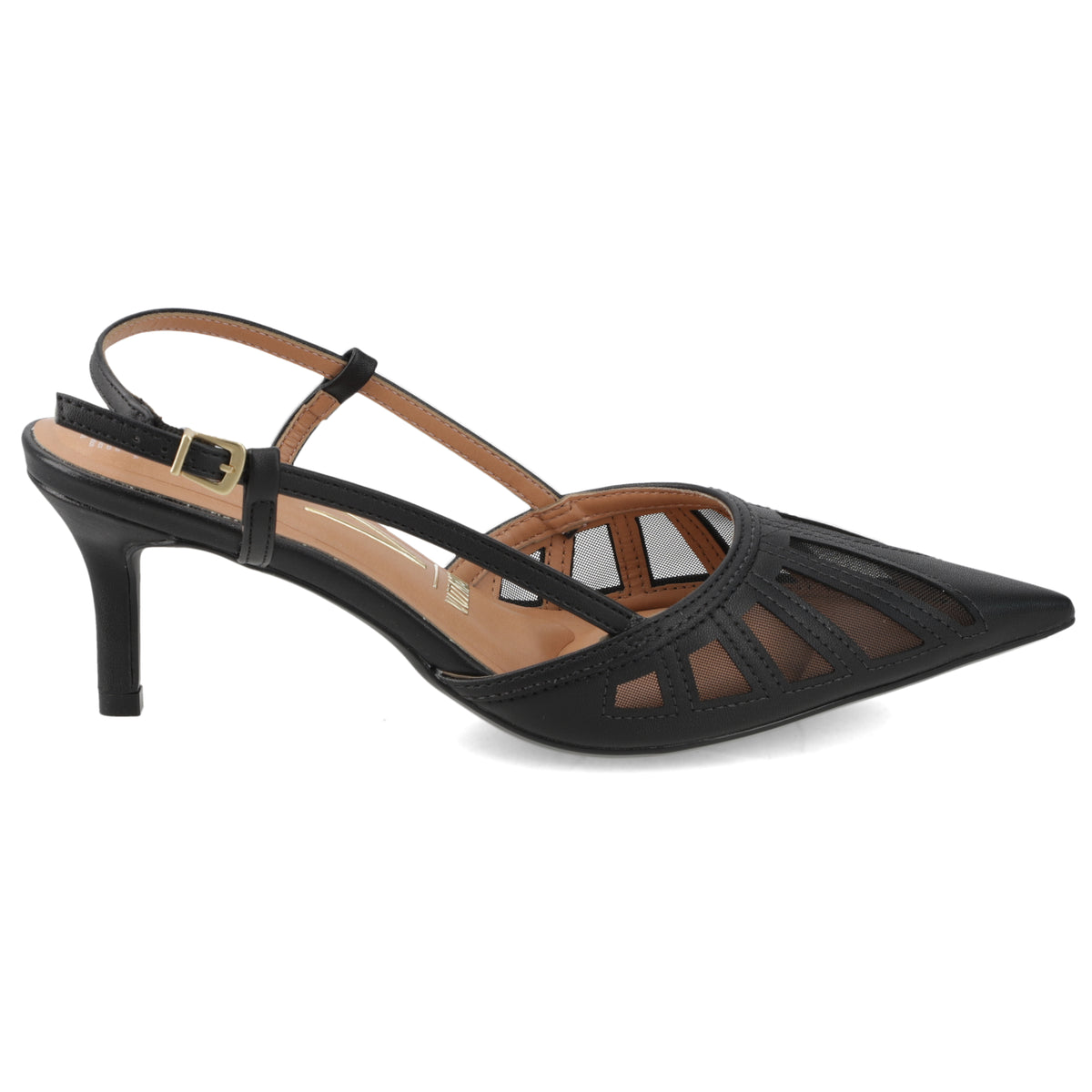 Zapato Mujer Destalonado Calado Negro 35 / Negro