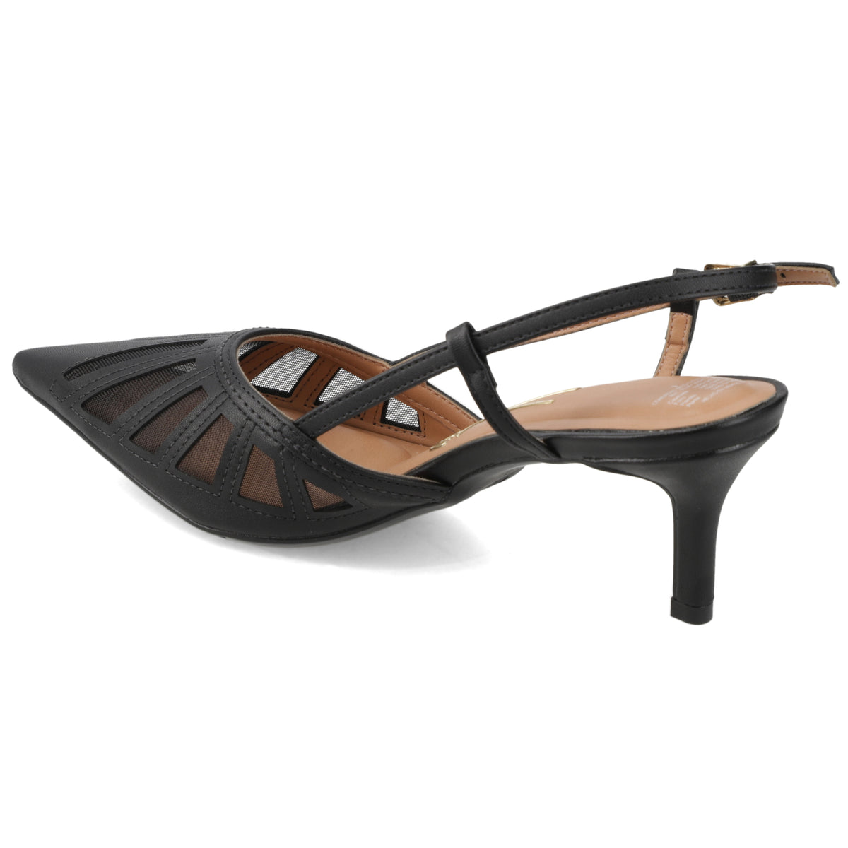 Zapato Mujer Destalonado Calado Negro 35 / Negro