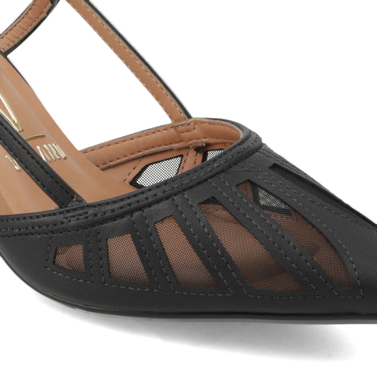 Zapato Mujer Destalonado Calado Negro 35 / Negro
