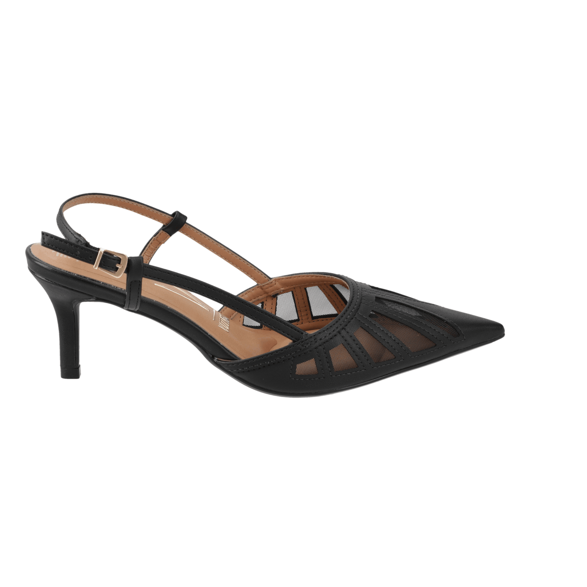 Zapato Mujer Destalonado Calado Negro 35 / Negro