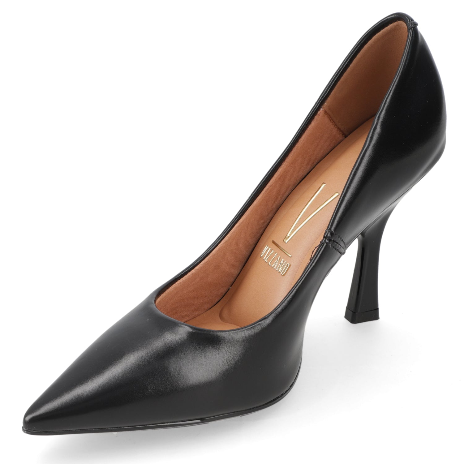 Stiletto Taco Aguja Alto Negro Vizzano Ecocuero 34 / Negro