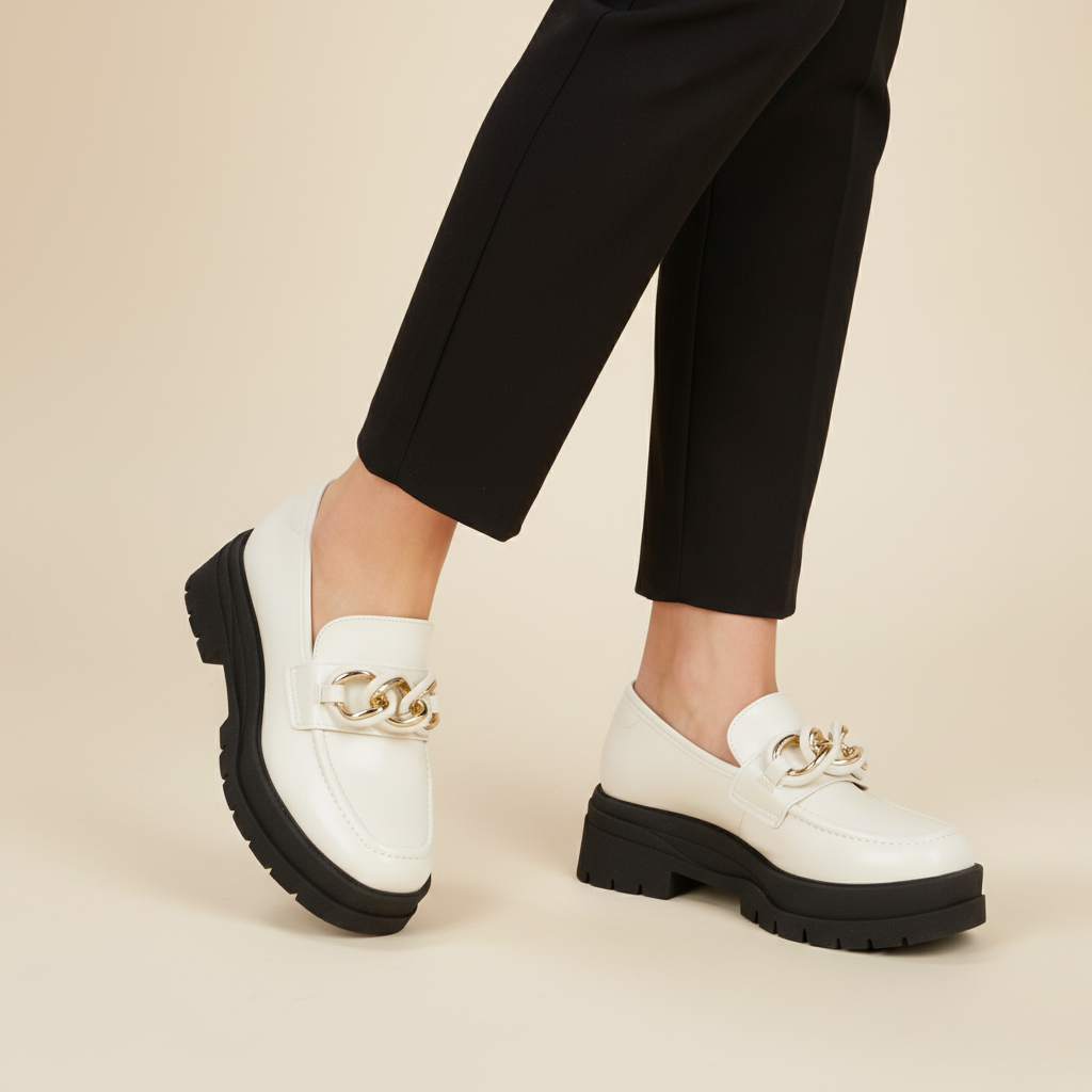 Mocasin Blanco OFF Vizzano 34 / Blanco OFF