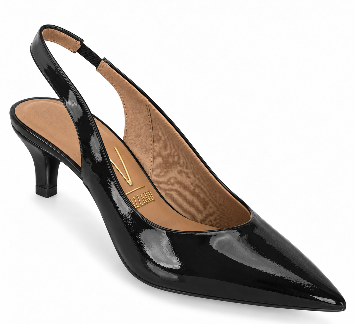 Zapato Mujer Destalonado Charol Negro 35 / Negro