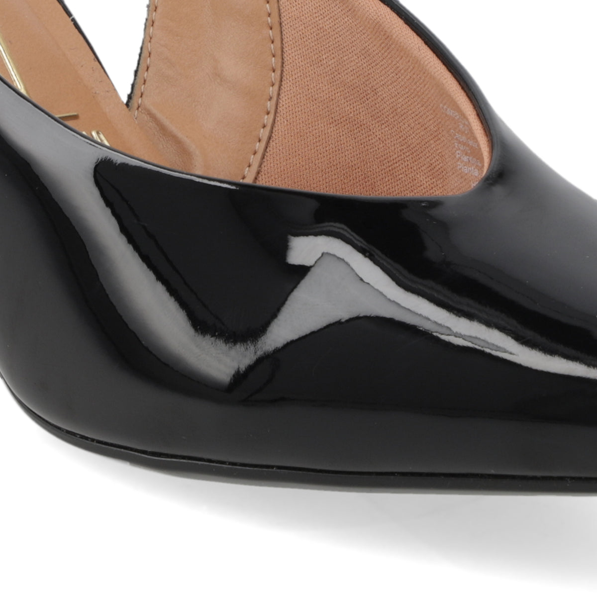 Zapato Mujer Destalonado Charol Negro 35 / Negro