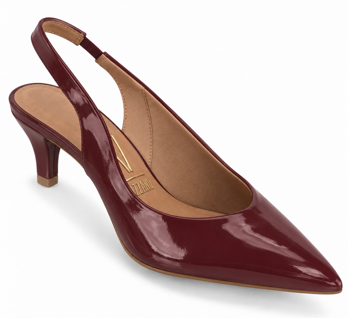Zapato Mujer Destalonado Charol Burdeos 35 / Vino