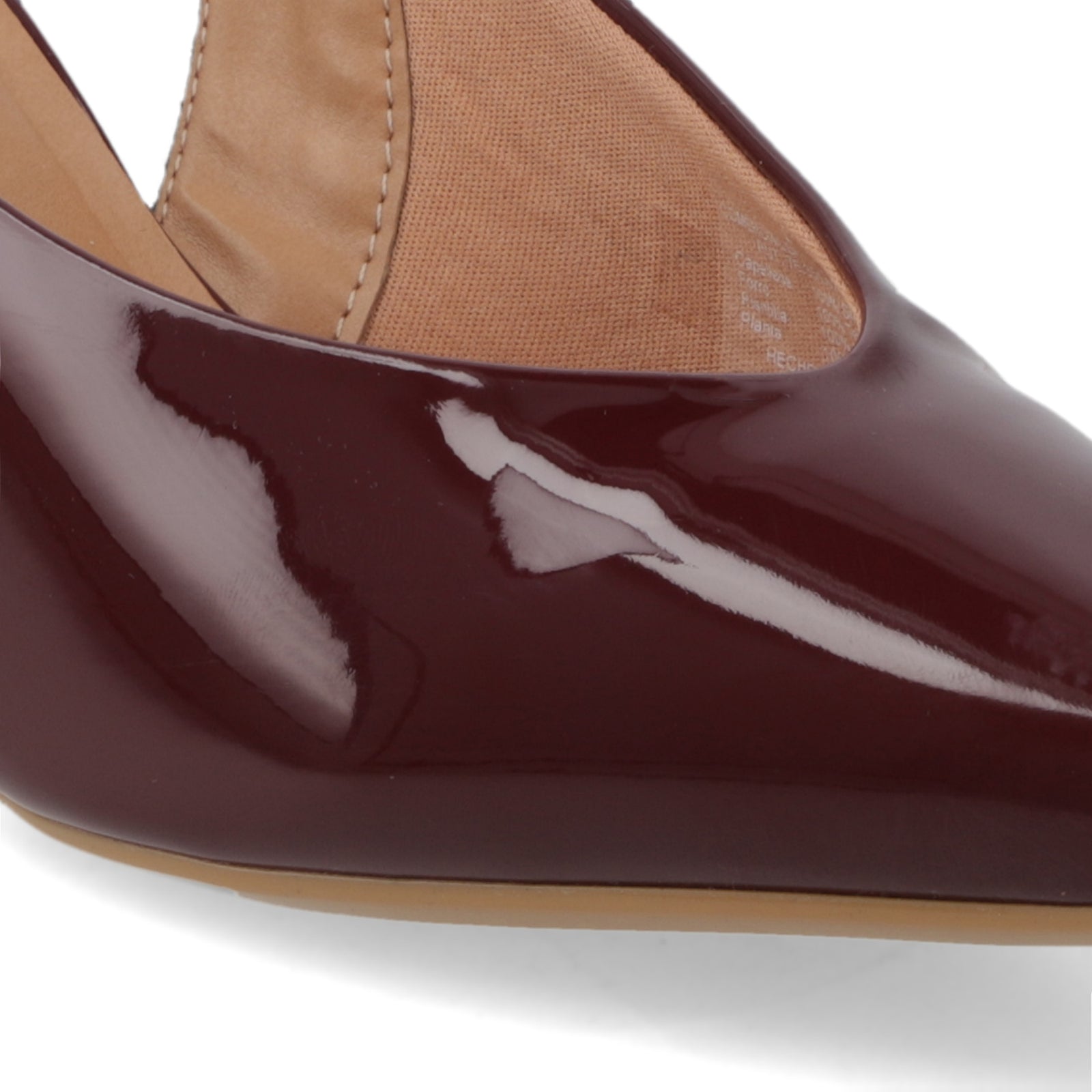 Zapato Mujer Destalonado Charol Burdeos 35 / Vino
