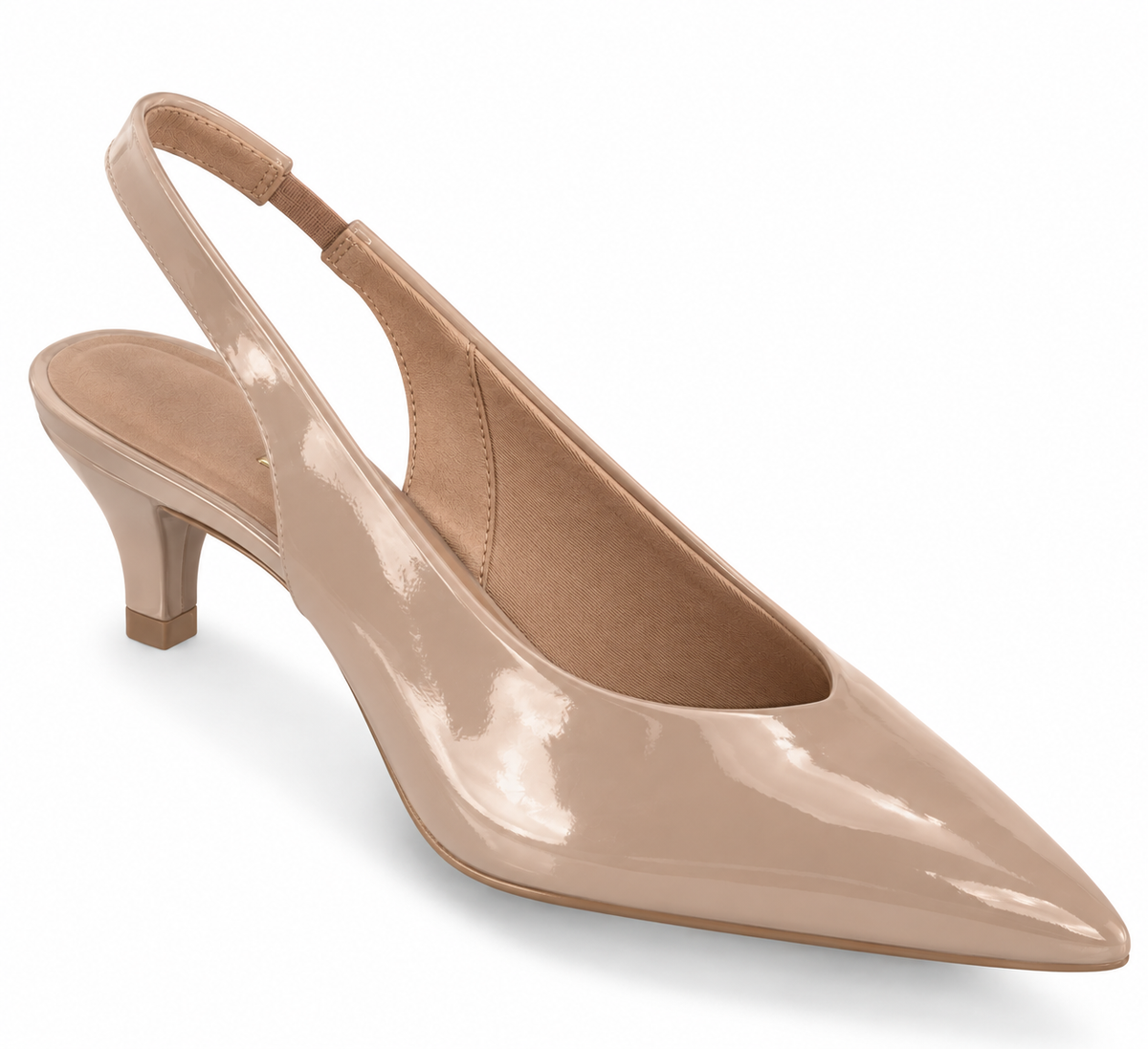 Zapato Mujer Destalonado Charol Taupe 35 / Taupe