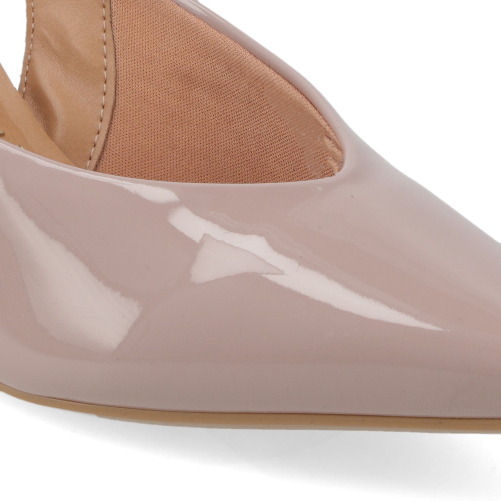 Zapato Mujer Destalonado Charol Taupe 35 / Taupe