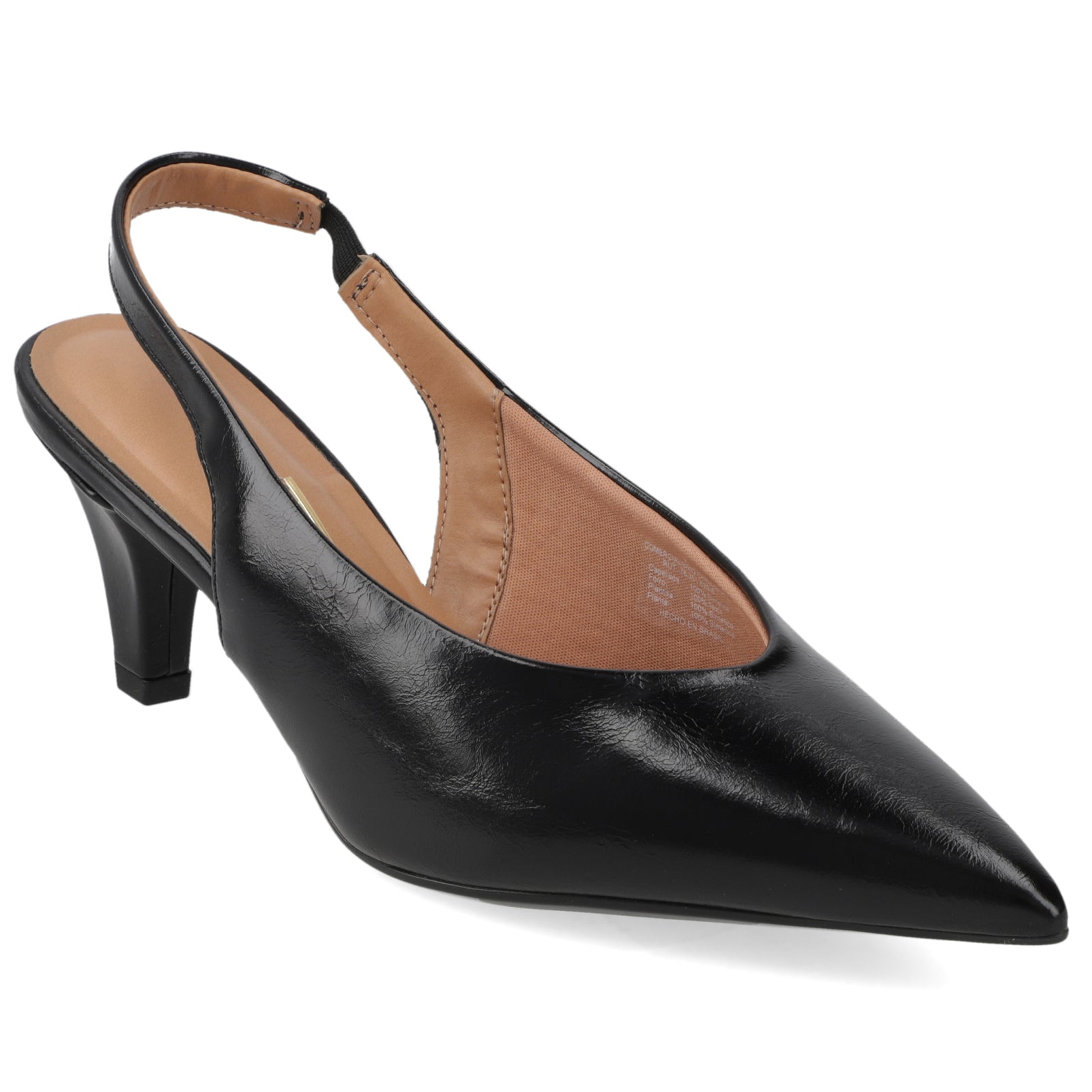 Zapato Mujer Destalonado Taco Aguja Negro 35 / Negro