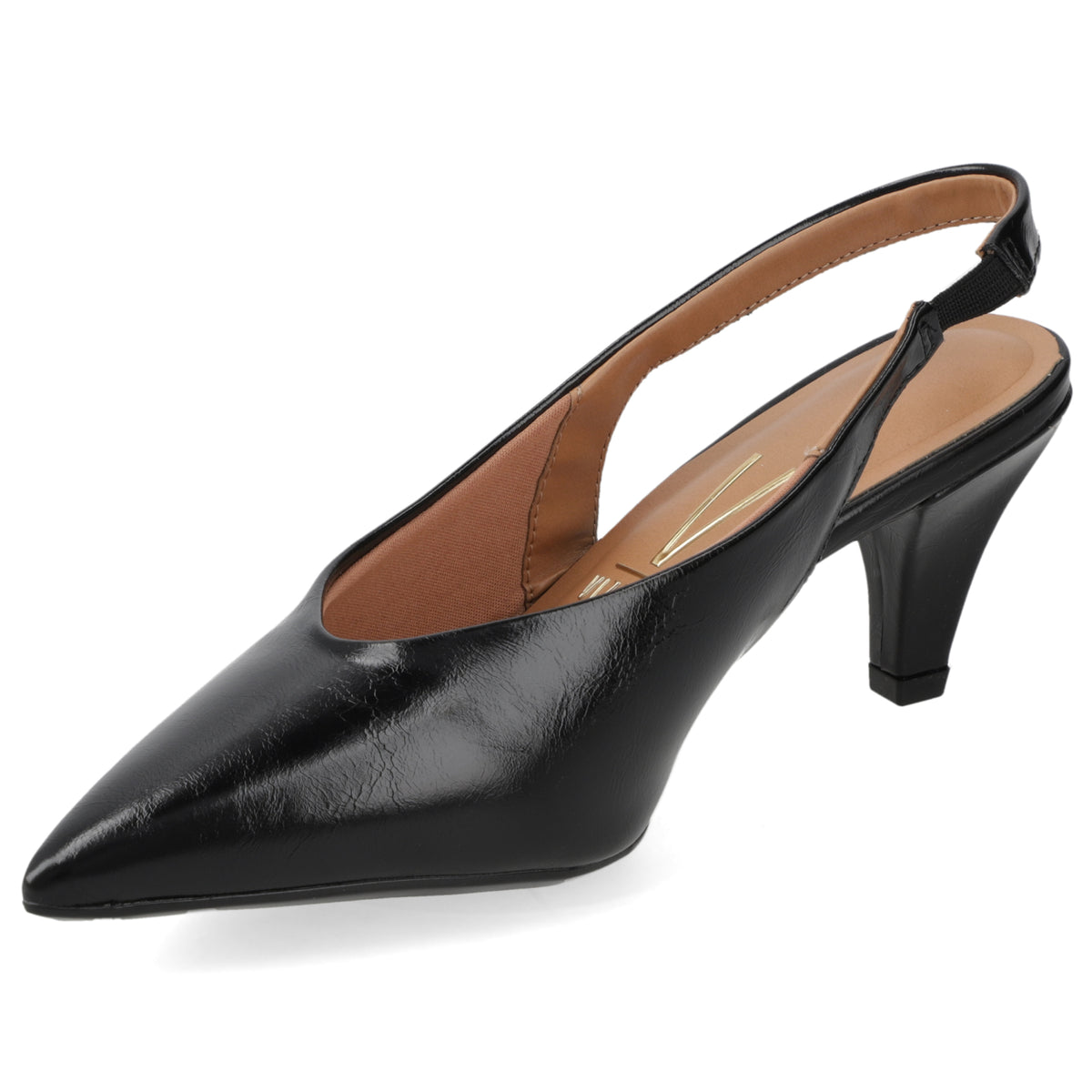Zapato Mujer Destalonado Taco Aguja Negro 35 / Negro