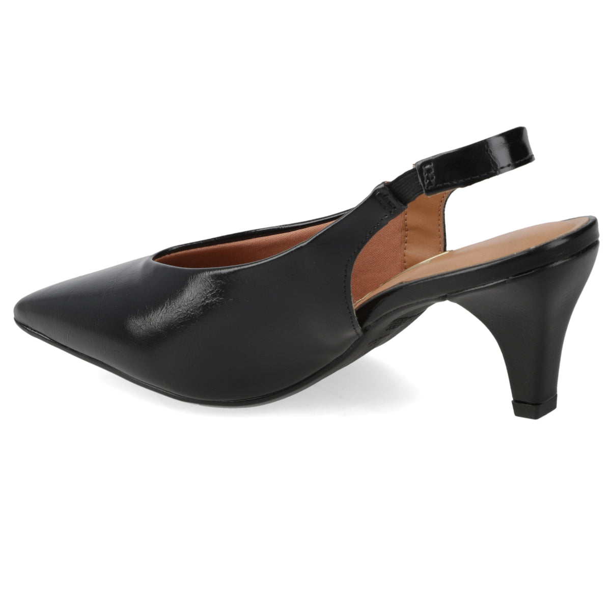 Zapato Mujer Destalonado Taco Aguja Negro 35 / Negro