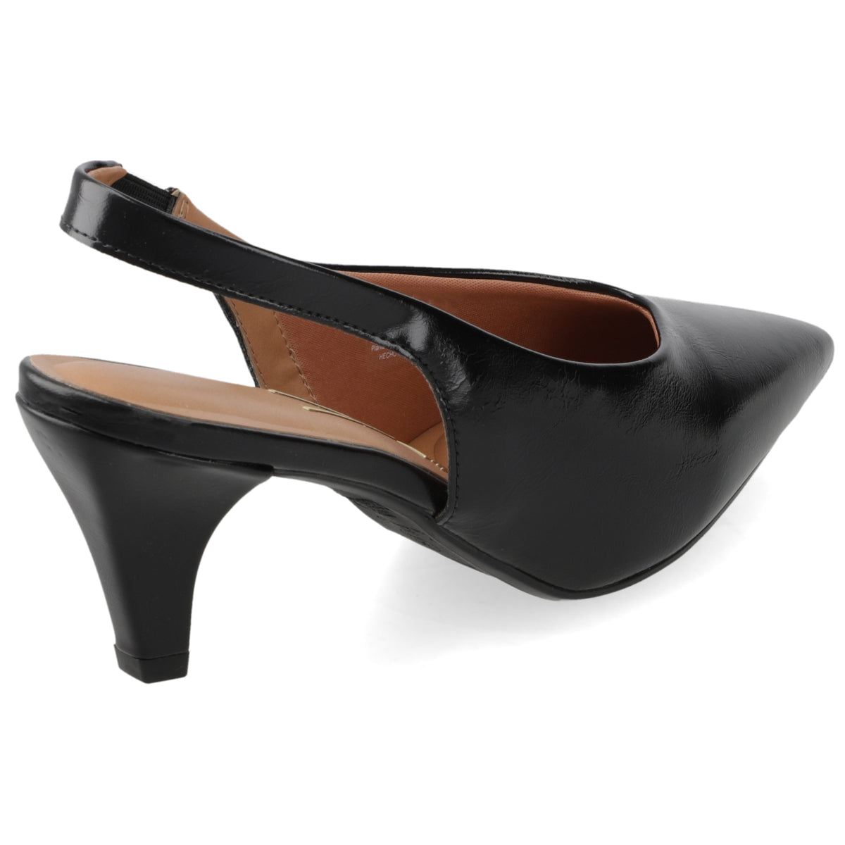 Zapato Mujer Destalonado Taco Aguja Negro 35 / Negro