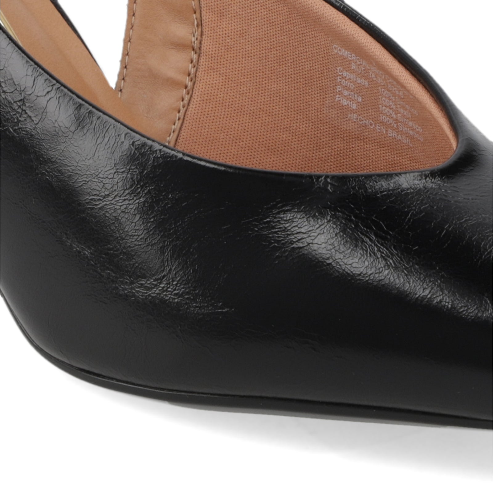 Zapato Mujer Destalonado Taco Aguja Negro 35 / Negro