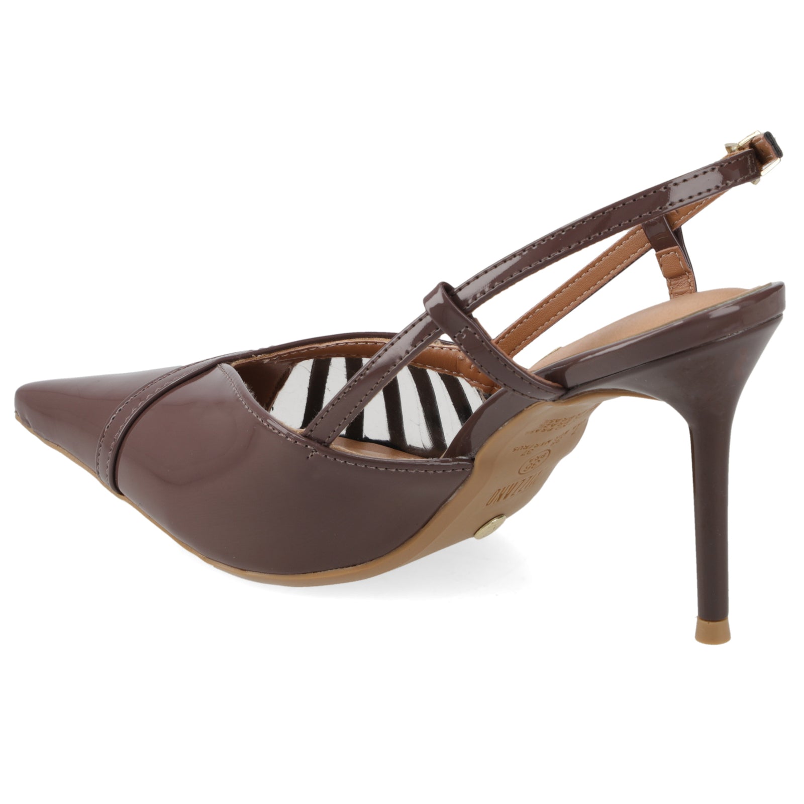 Zapato Mujer Destalonado con Tiras Café 35 / Chocolate