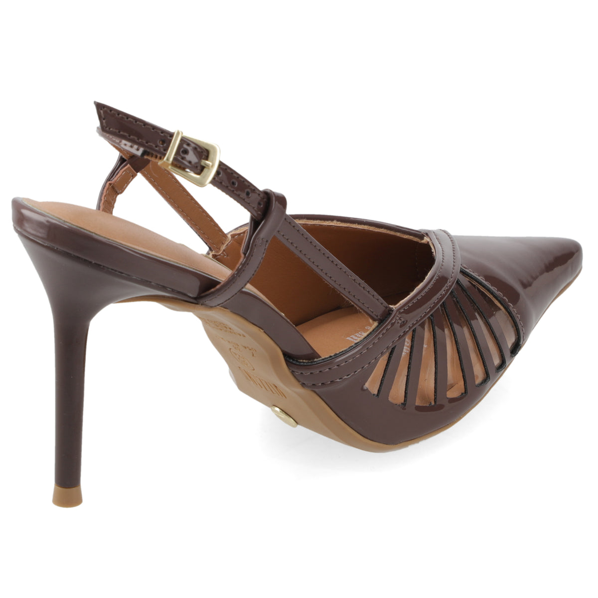 Zapato Mujer Destalonado con Tiras Café 35 / Chocolate