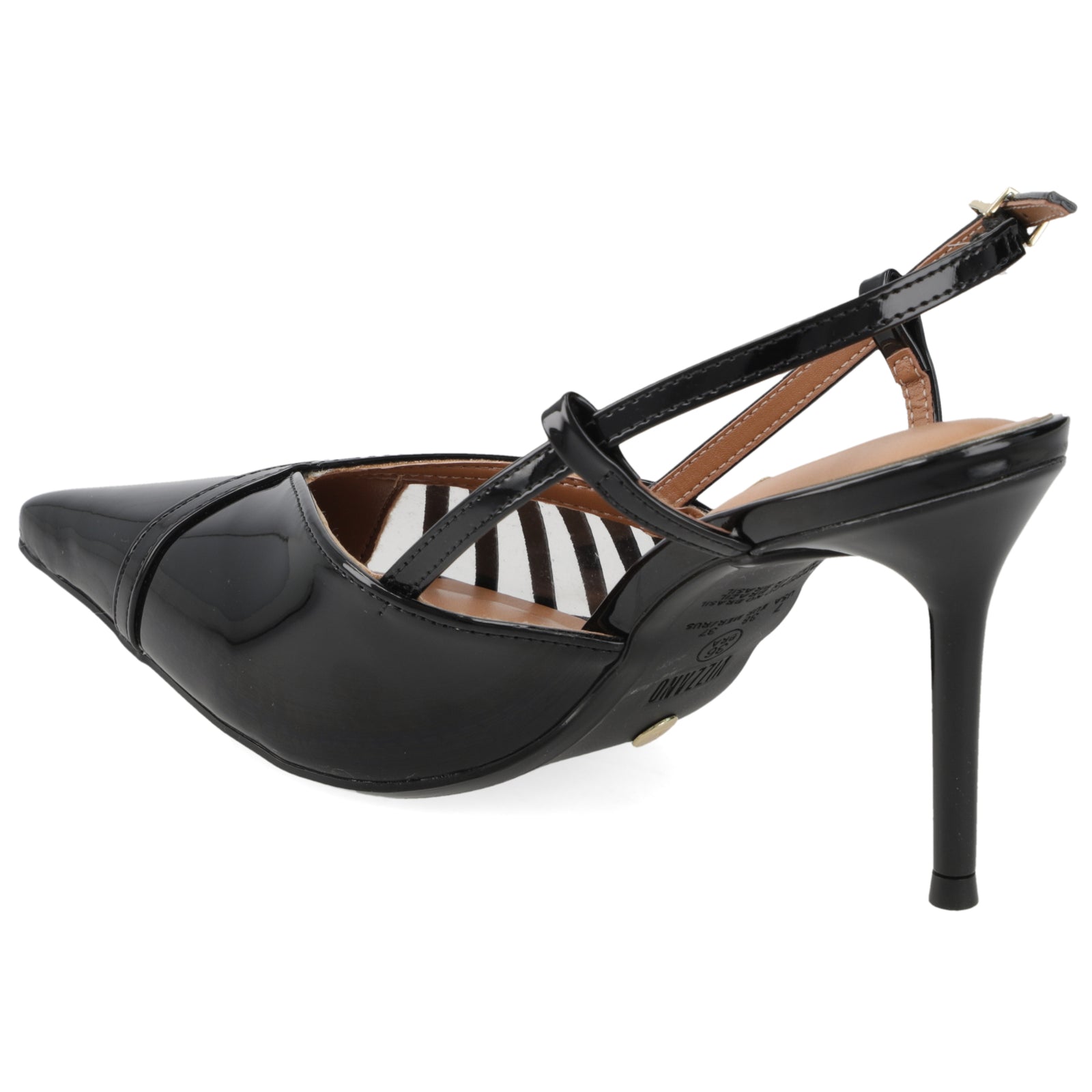 Zapato Mujer Destalonado con Tiras Negro 35 / Negro