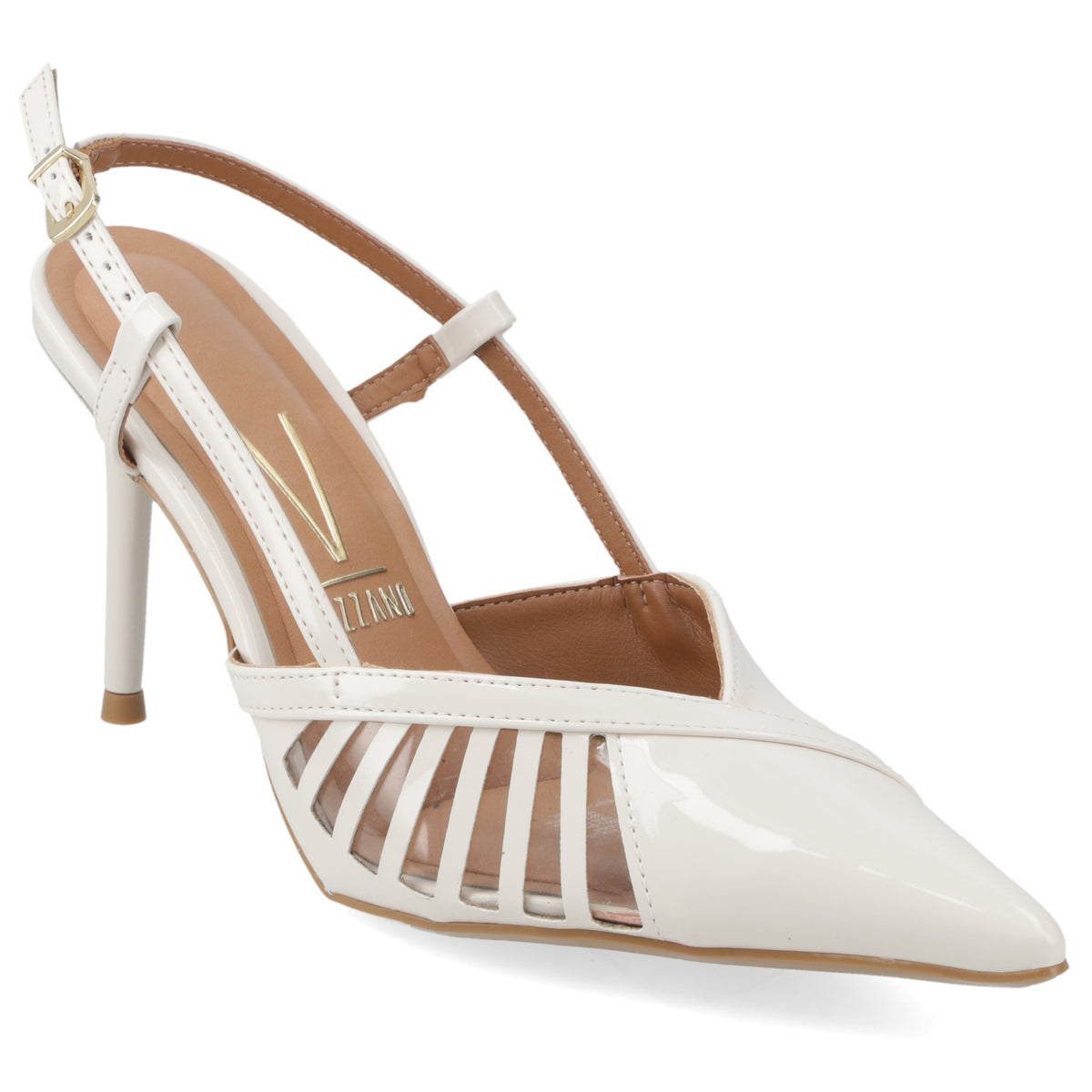 Zapato Mujer Destalonado con Tiras Crema 35 / Blanco OFF