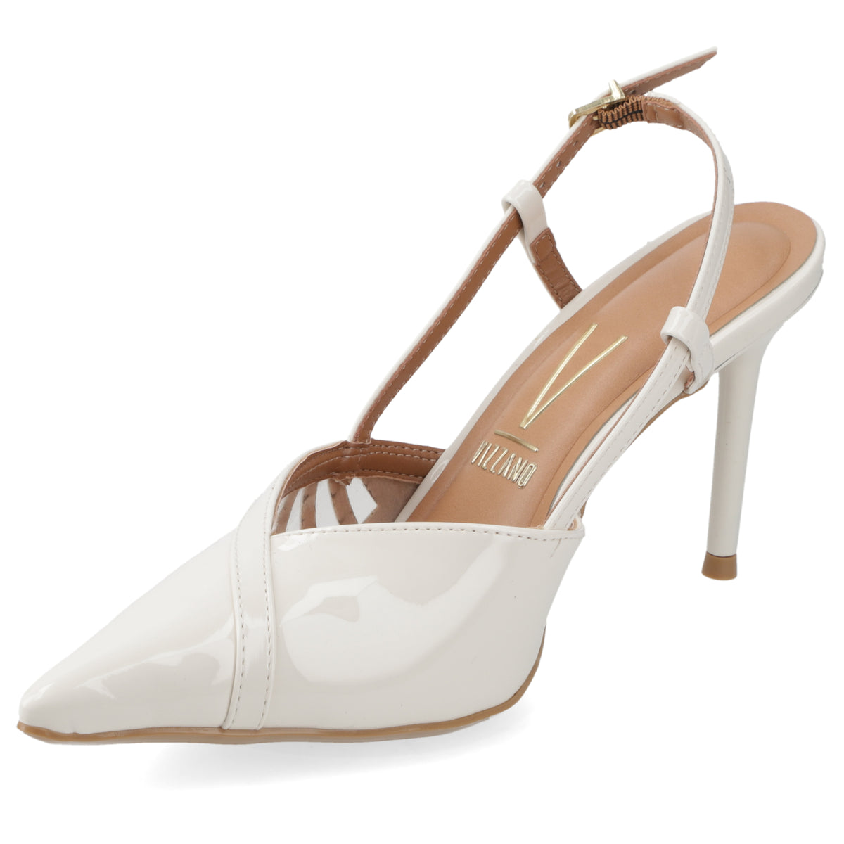 Zapato Mujer Destalonado con Tiras Crema 35 / Blanco OFF