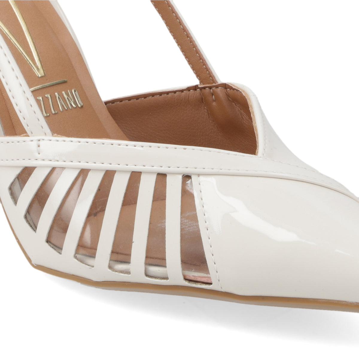 Zapato Mujer Destalonado con Tiras Crema 35 / Blanco OFF