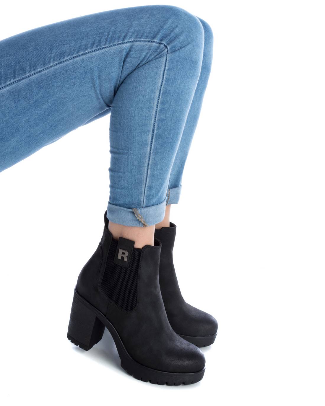 Botin Refresh Efecto Gamuza Negro 171264-NEGRO