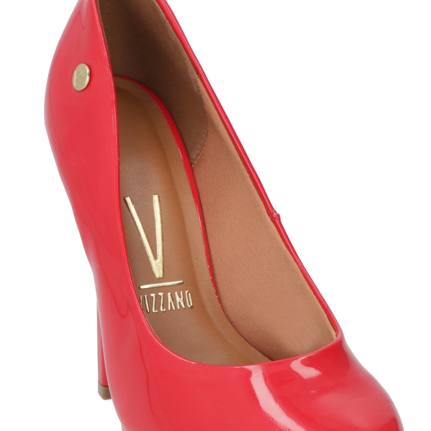 Zapato Taco Plataforma Vizzano Efecto Charol Rojo 1830-501-13488-86347