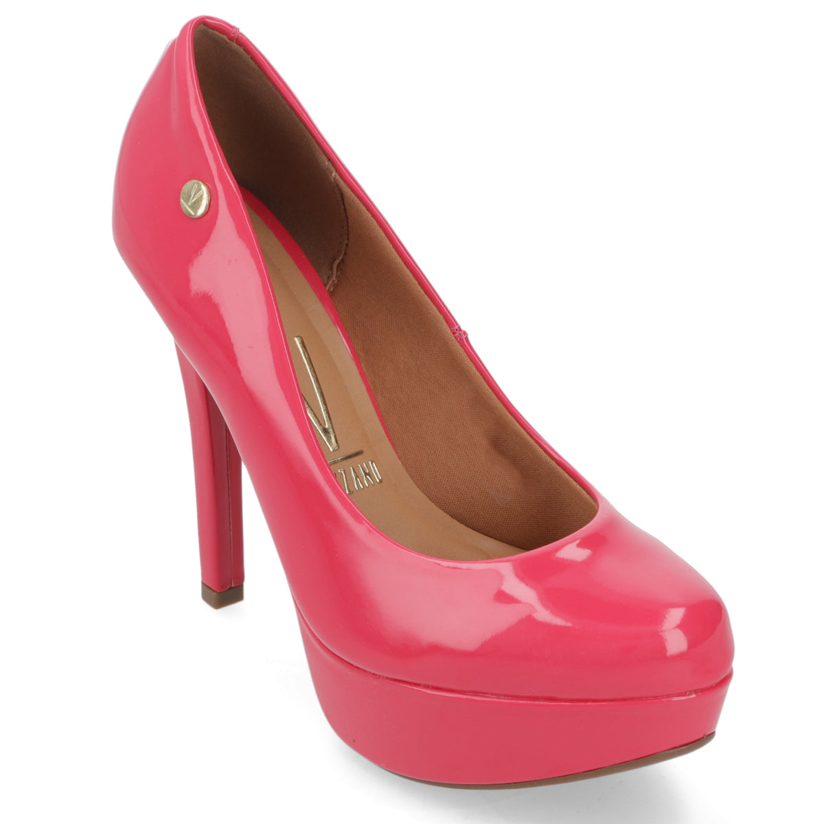 Zapato Taco Plataforma Vizzano Pink Gloss