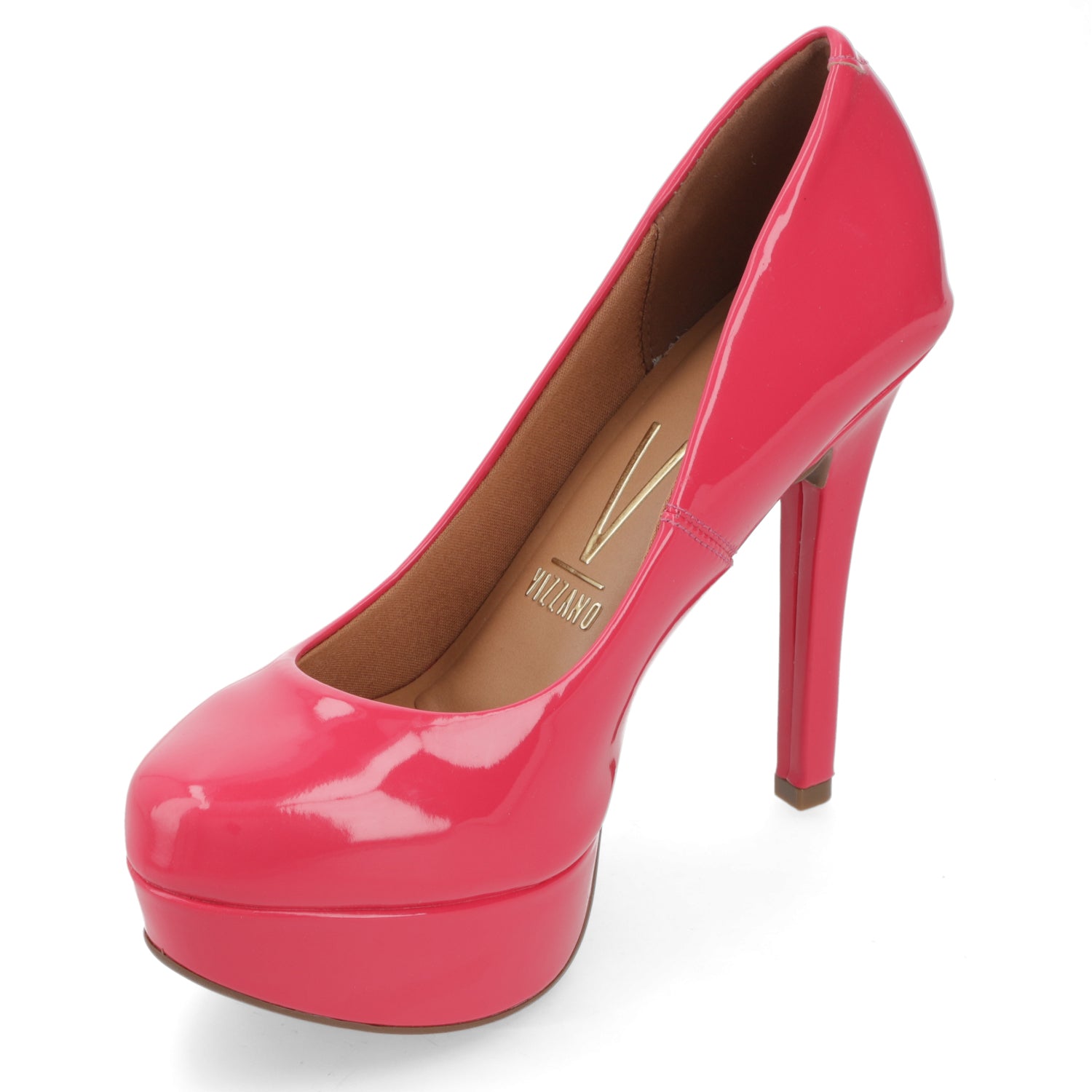 Zapato Taco Plataforma Vizzano Pink Gloss
