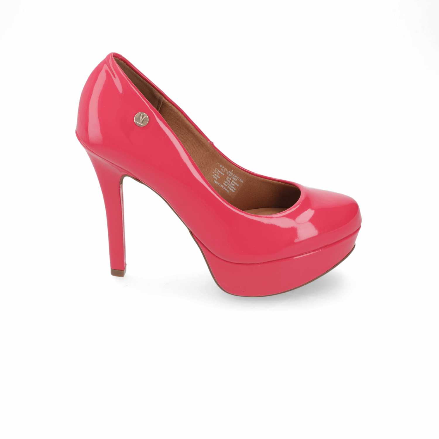 Zapato Taco Plataforma Vizzano Pink Gloss