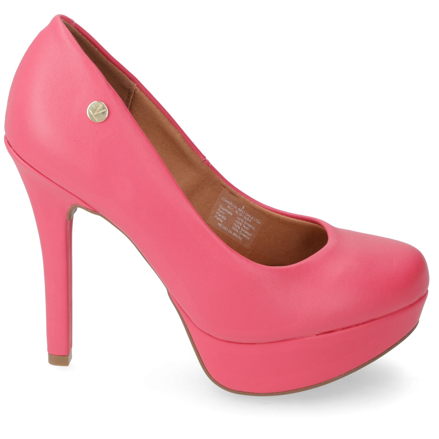 Zapato Taco Plataforma Vizzano Pink Gloss