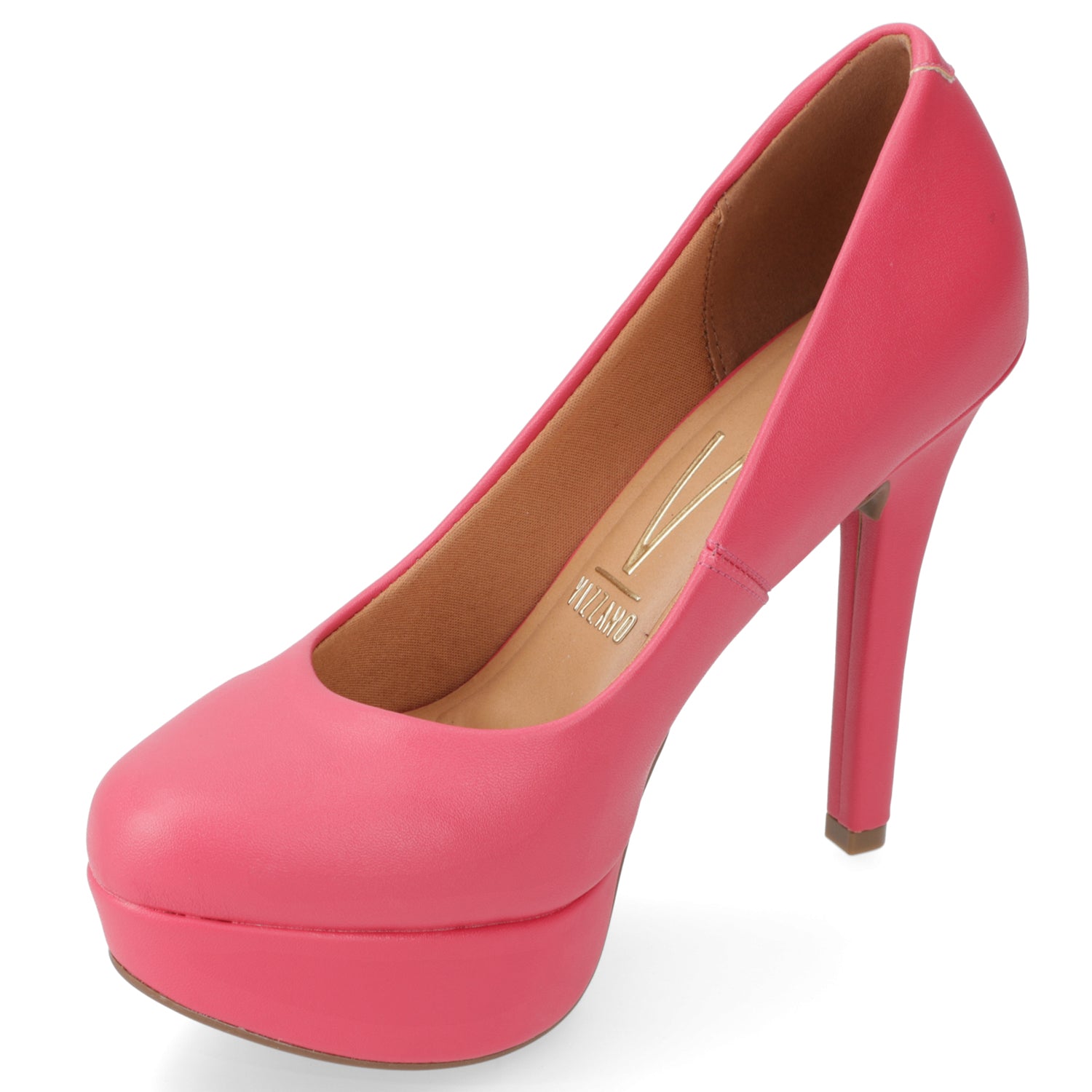 Zapato Taco Plataforma Vizzano Pink Gloss