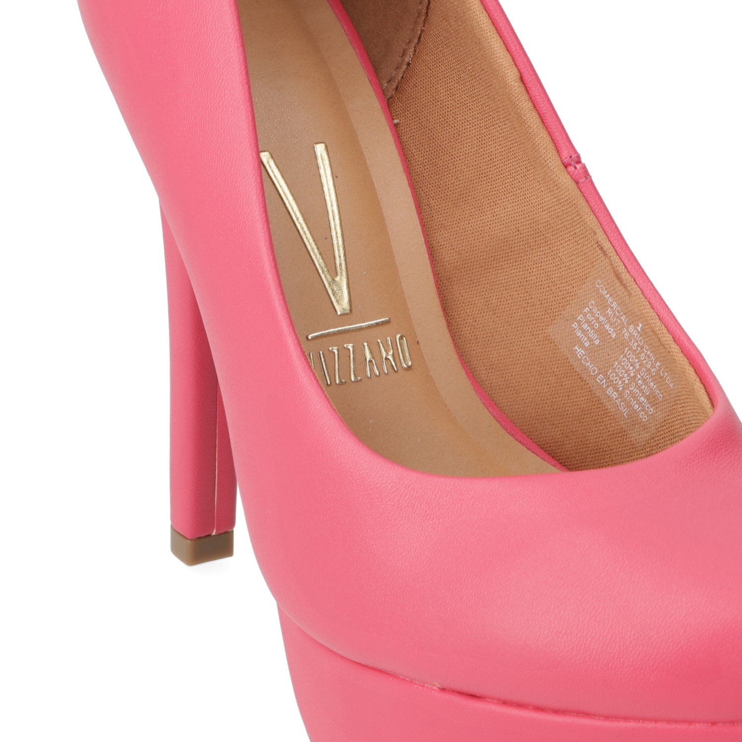 Zapato Taco Plataforma Vizzano Pink Gloss