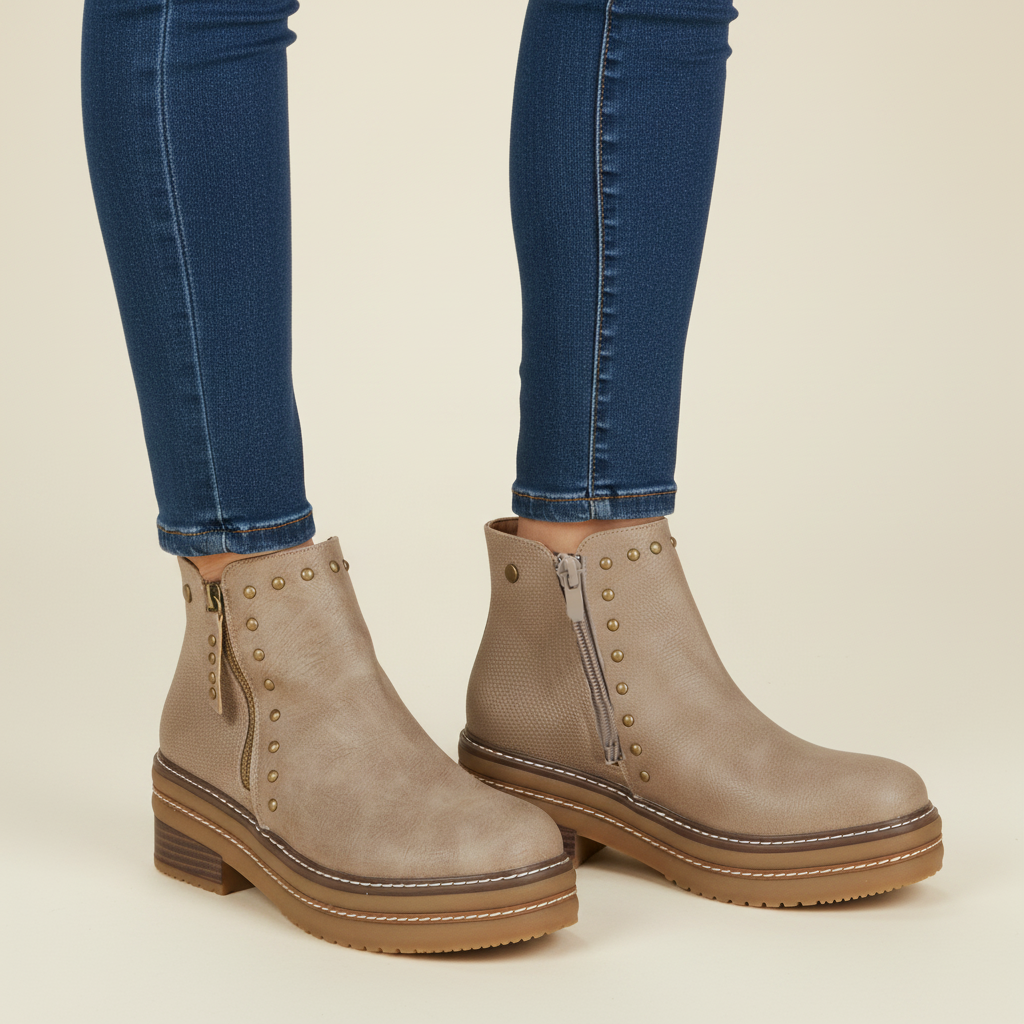 Botín Beige New Walk