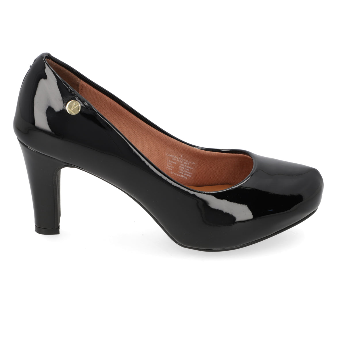Zapato Taco Ancho Vizzano Negro