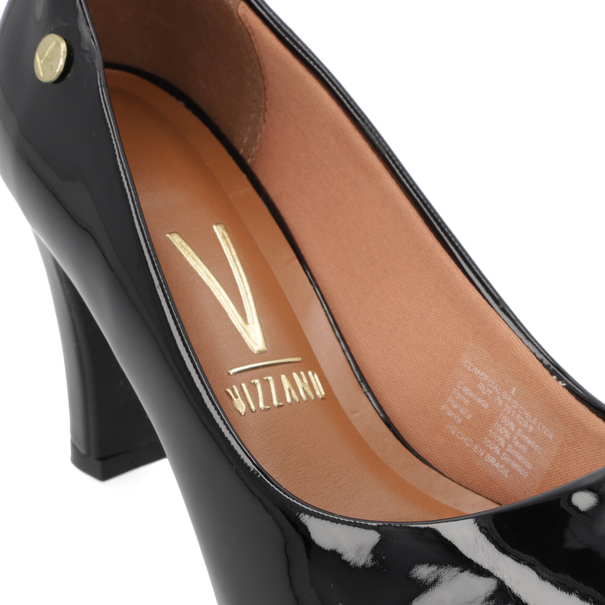 Zapato Taco Ancho Vizzano Negro
