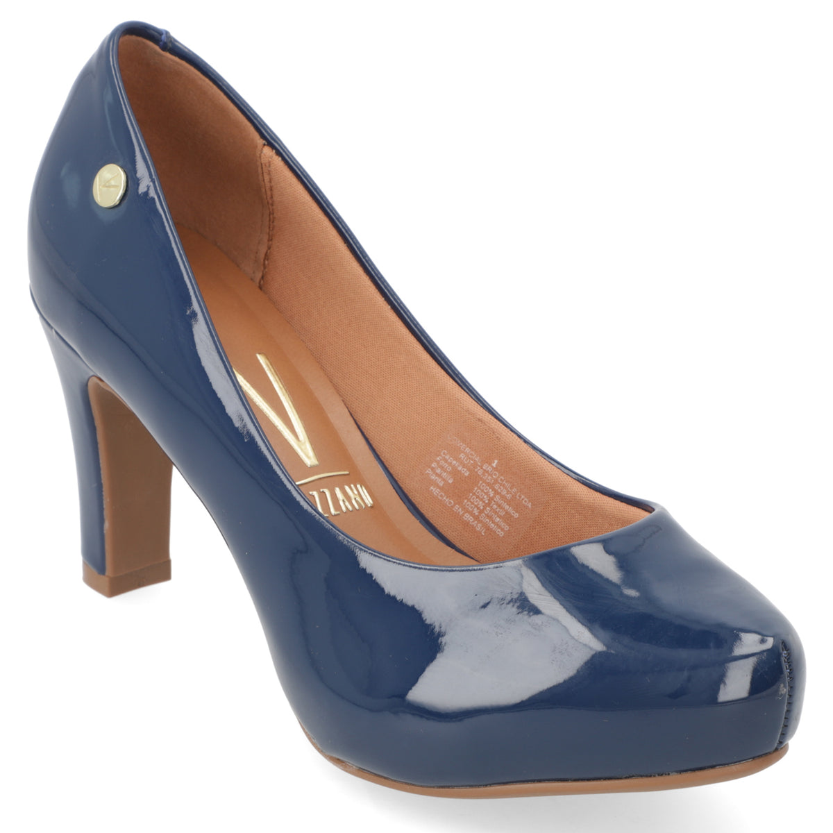 Zapato Taco Ancho Vizzano Azul
