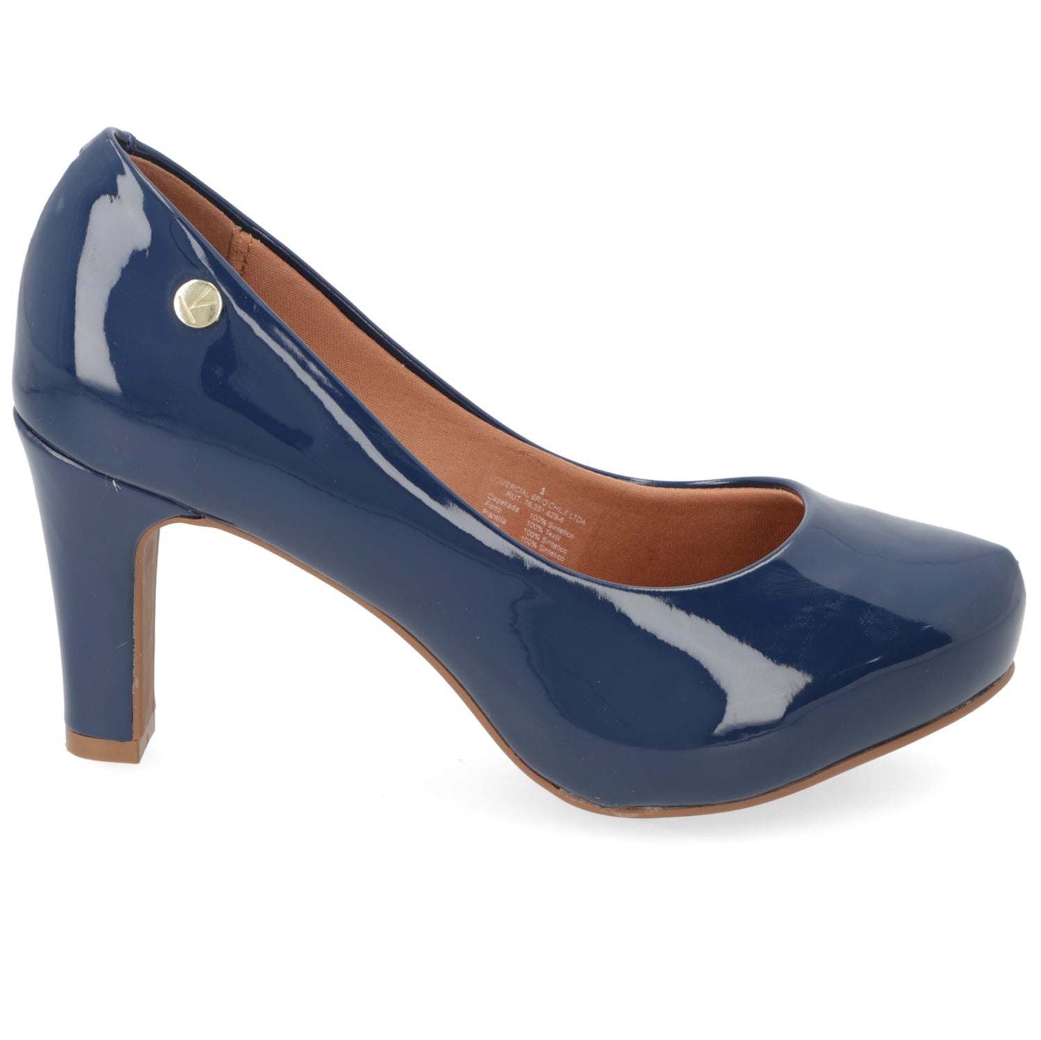 Zapato Taco Ancho Vizzano Azul