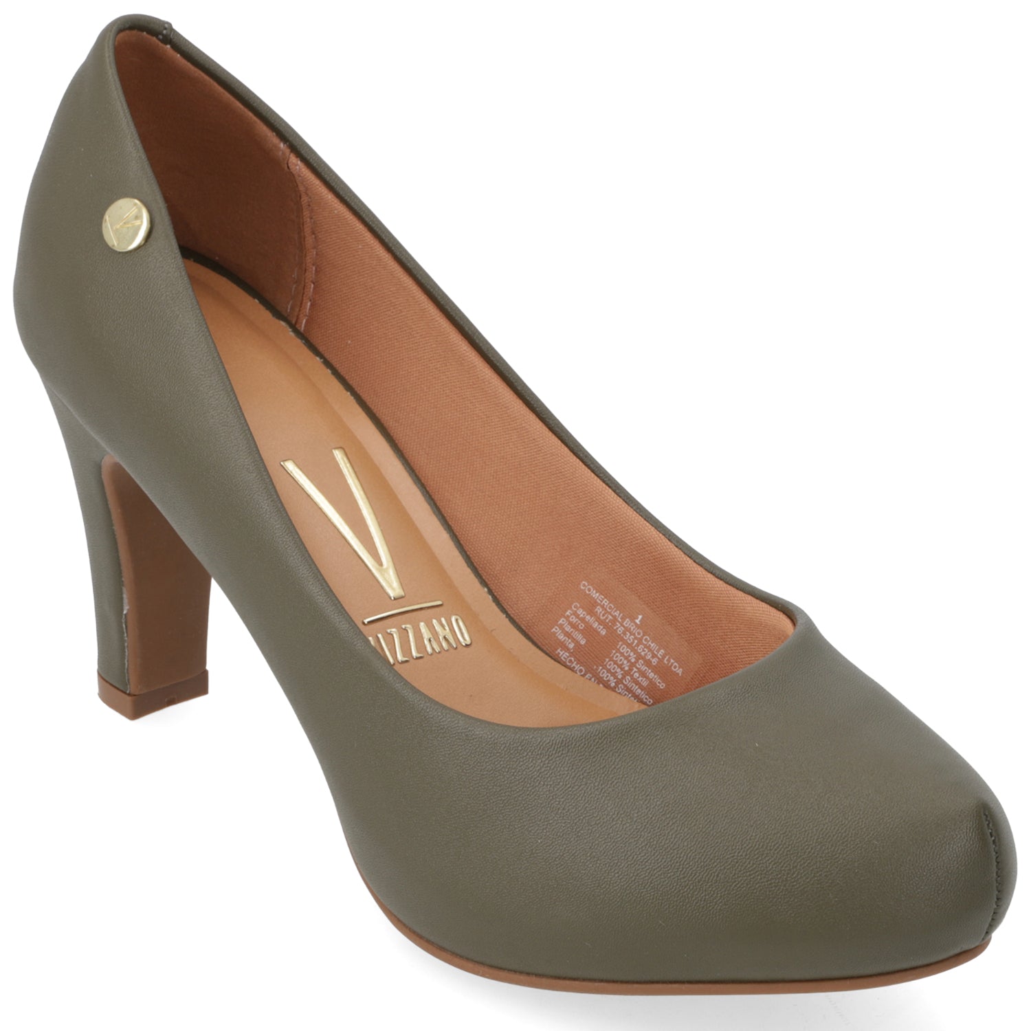 Zapato Taco Ancho Vizzano Verde