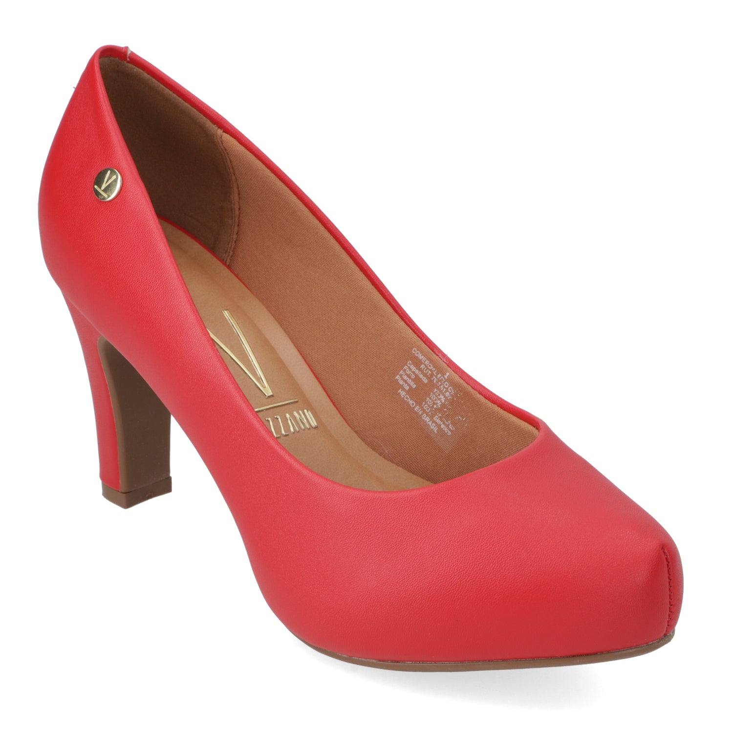 Zapato Taco Cuadrado Vizzano EcoCuero Rojo 34 / Rojo