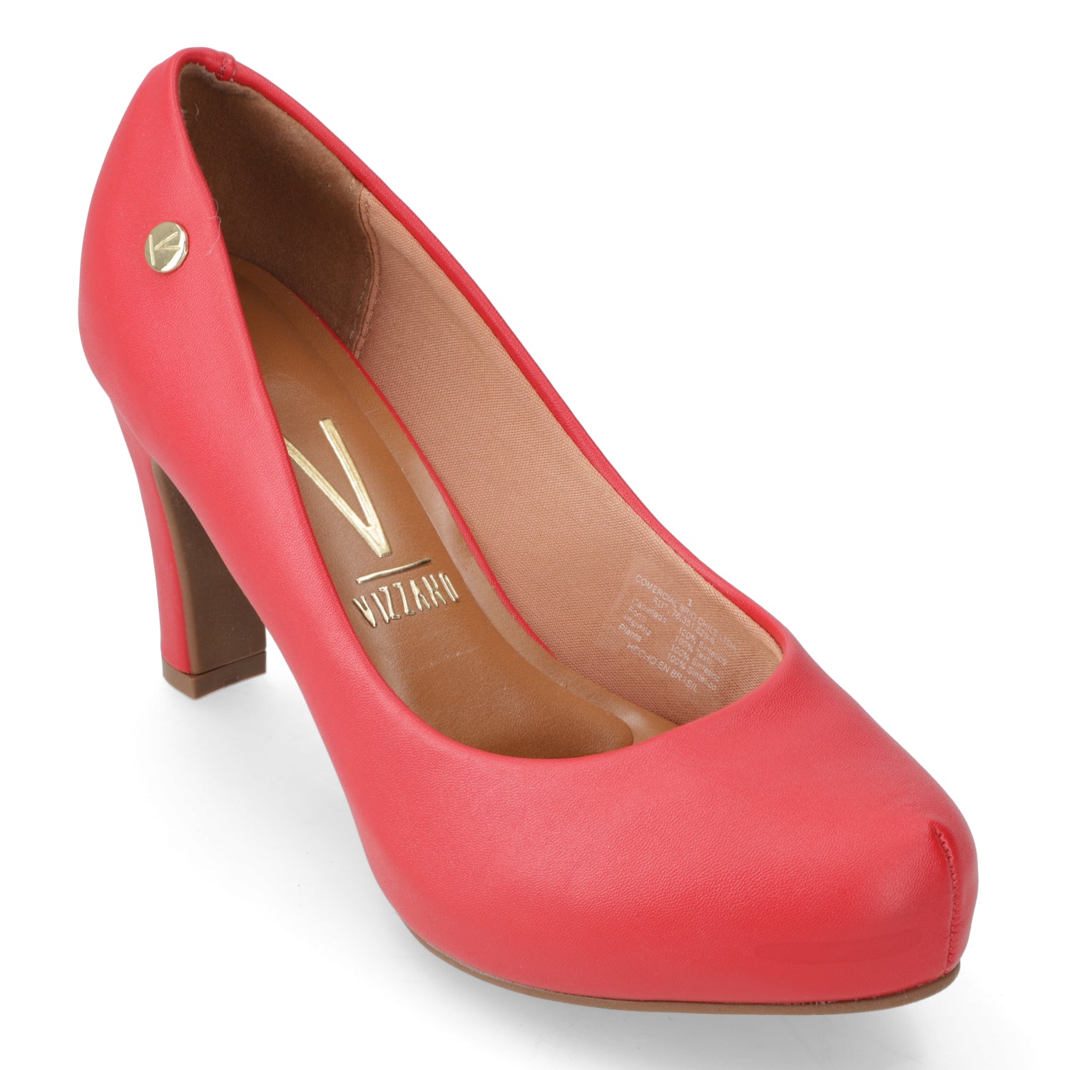 Zapato Taco Ancho Vizzano Rojo