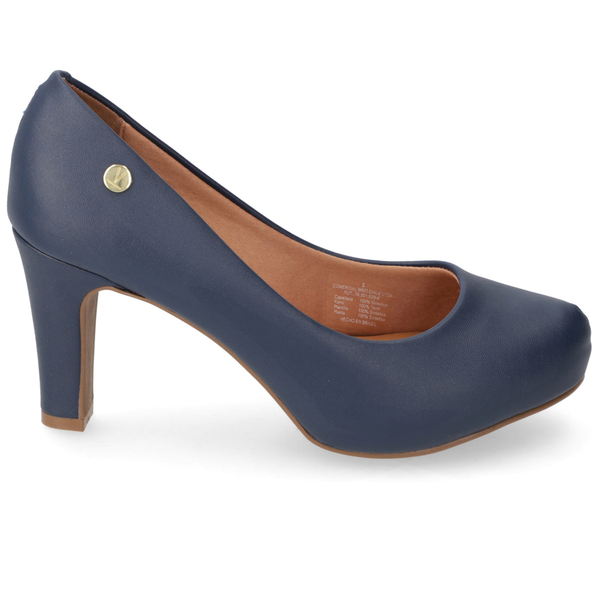 Zapato Taco Ancho Vizzano Azul