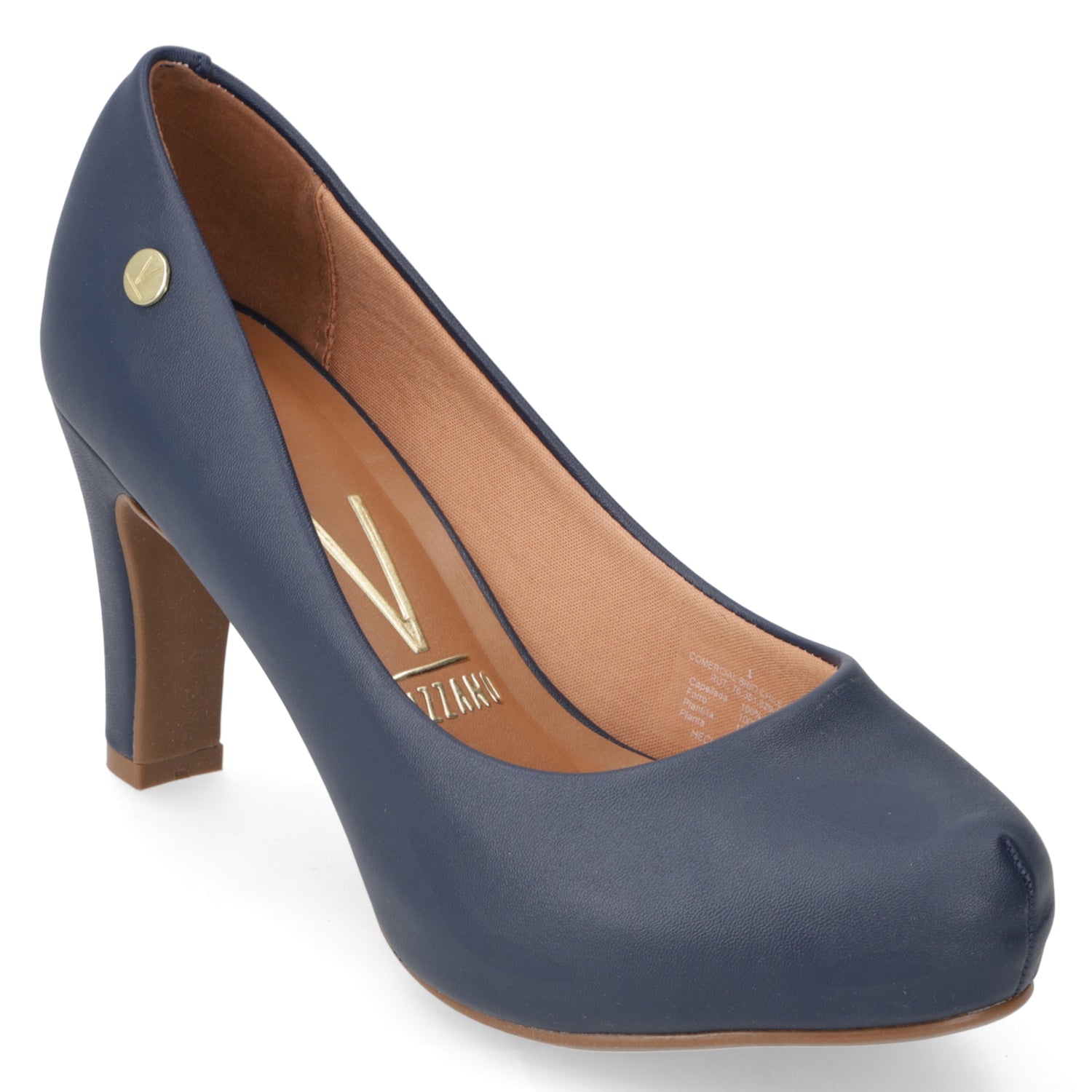 Zapato Taco Ancho Vizzano Azul