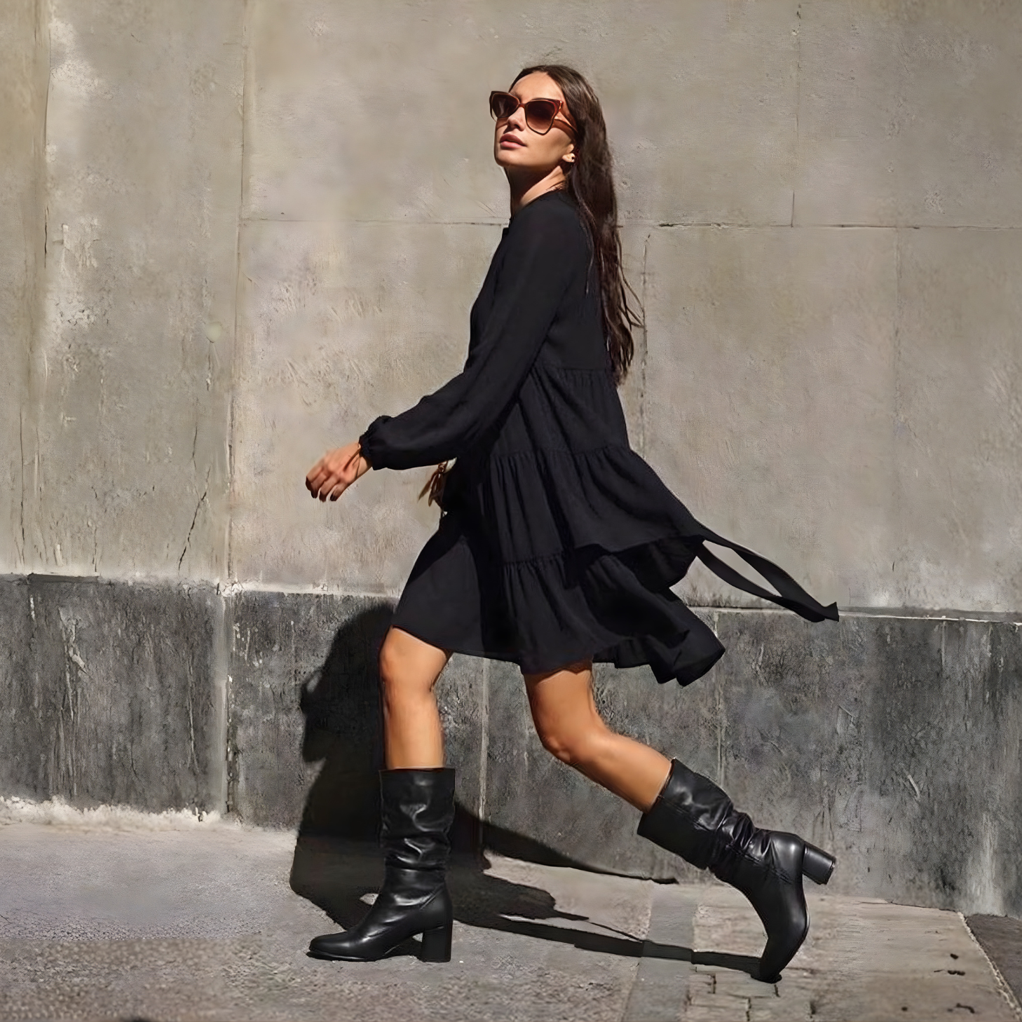 Bota Negra Beira Rio 34 / Negro