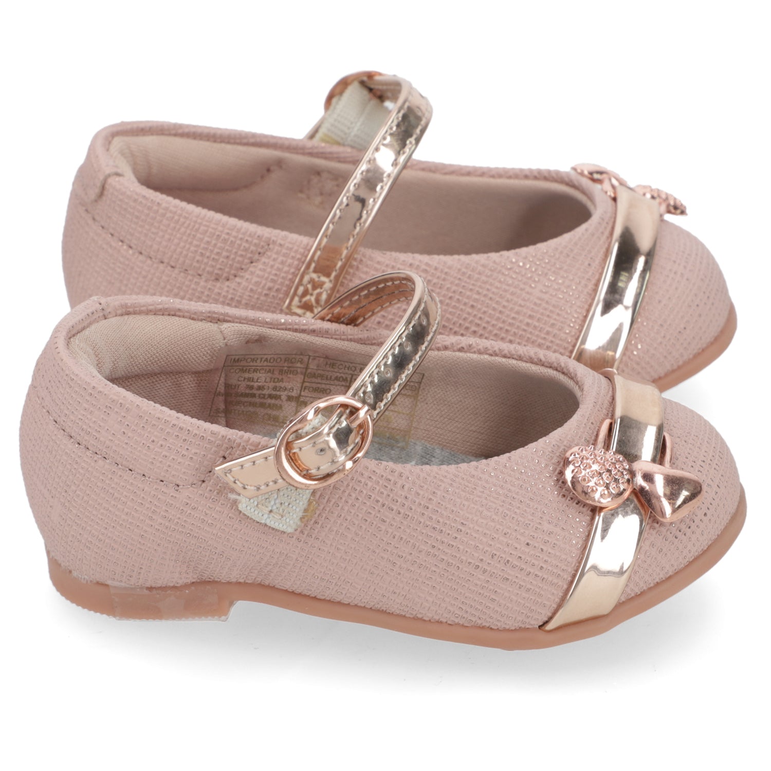 Ballerina Niña Metalizada Molekinha 18 / Rosado