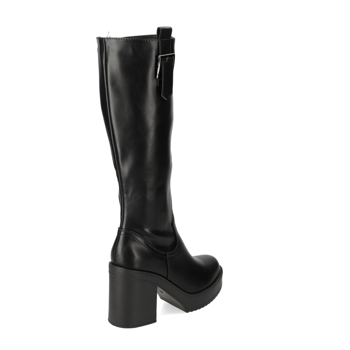 Bota Taco Ancho 10 cm Negro New Walk 35 / Negro