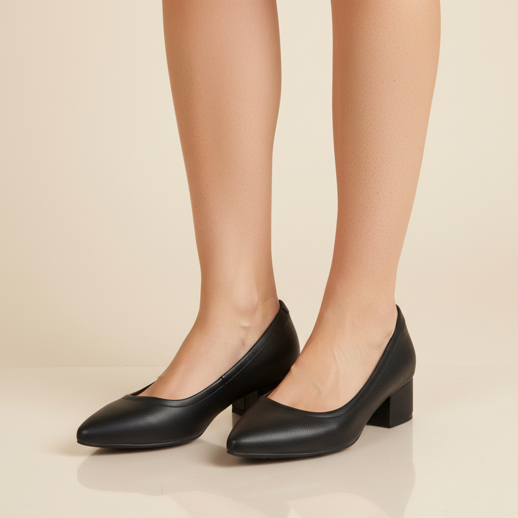 Taco Ancho 3 cm Negro Modare